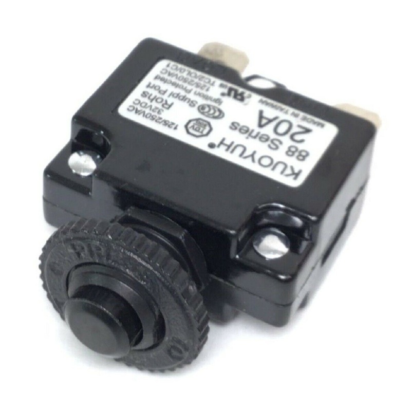 Circle Fitness Treadmill Reset Fuse Power Entry Circuit Breaker 20A 88 Series