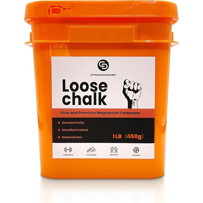 1 lb Bucket of Gym Chalk | Workout Chalk for Weightlifting, Gymnastics, Rock Climbing | Large Capacity