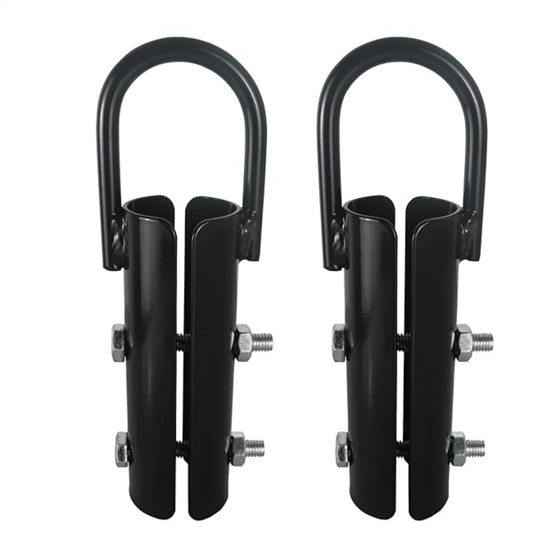 1″ Climbing Rope Clamp, 2 Sets 1.5 Battle Rope Attachment Hook Accessories, Rope Clasp for Rope Climb, Climbing Training Garage Home Gym Workout Fitness Strength Training