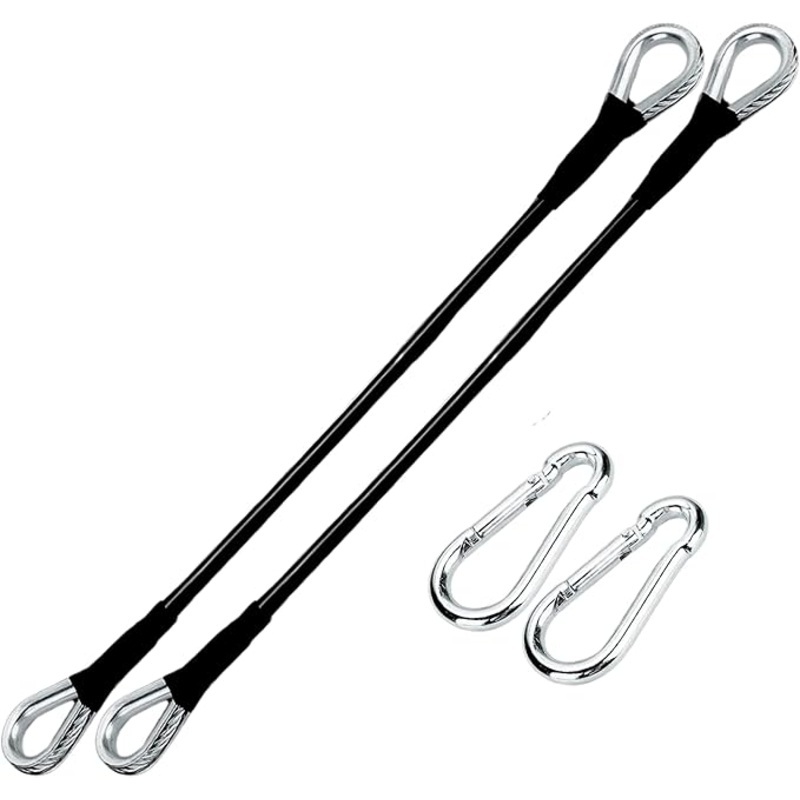 10″ Extension Cables Compatible with Bowflex Home Gym | Perfect for Lat Pulldown, Tricep Extensions, and Leg Workouts | Heavy-Duty Cable Accessories for Enhanced Strength Training | 2 Pack
