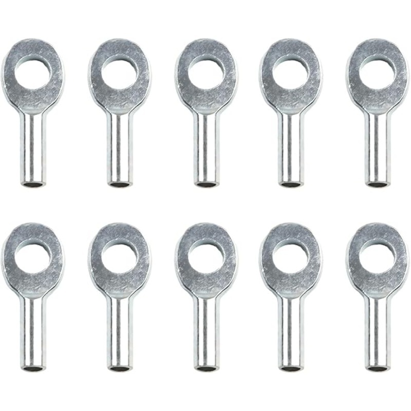10 Pcs Gym Pulley Machine Cable Eyelet Terminal Interface Port, Gym Machine Accessories For 5Mm/6mm Cable Ball Stopper Interface Port Components For Various Equipment Cables(5mm)