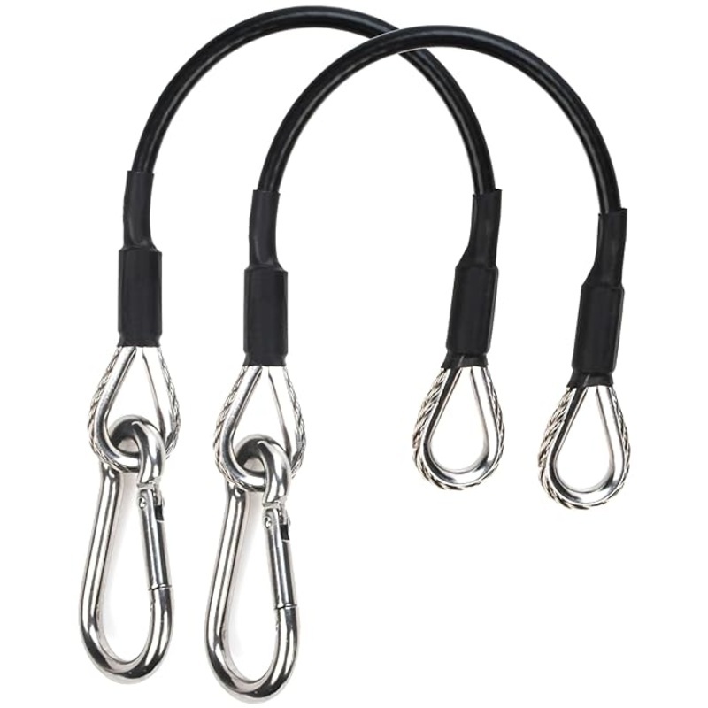 (2PCS) 10 Inch Gym Extension Cords Compatible with Bowflex Home Gym Equipment Accessories for LAT/Tricep Pulldown and Leg Extension Machines