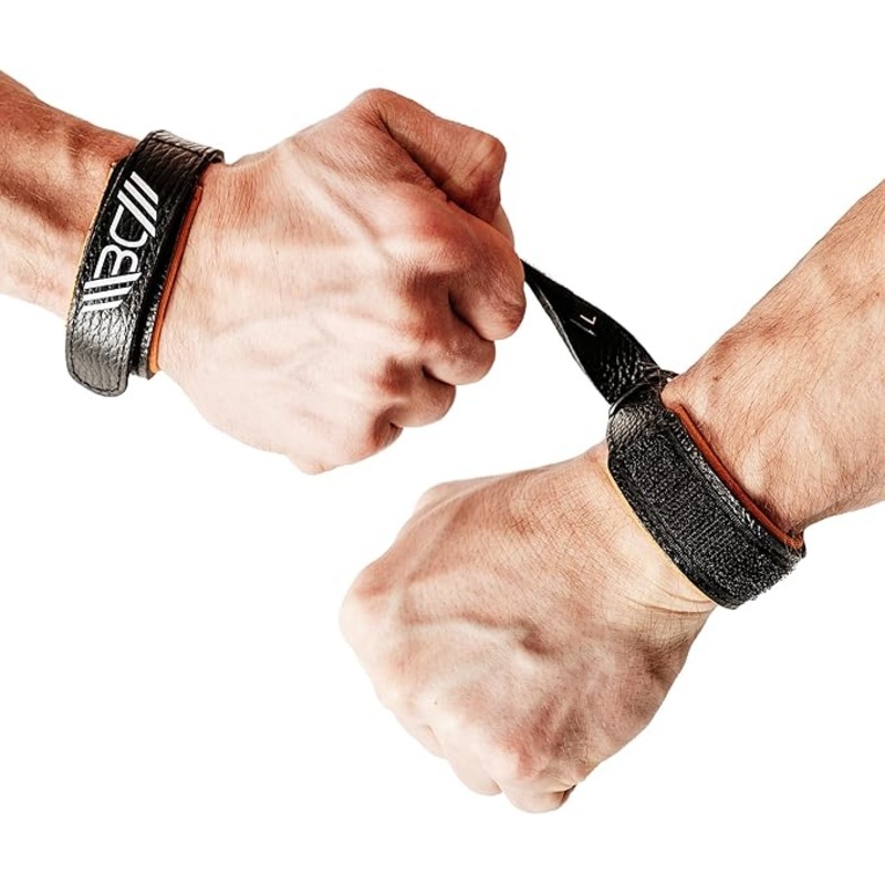 WARM BODY COLD MIND Leather Wrist Wraps for Weightlifting, Powerlifting, Gym  Wrist Support for Men & Women  Heavy Duty Wrist Straps for Strength Training